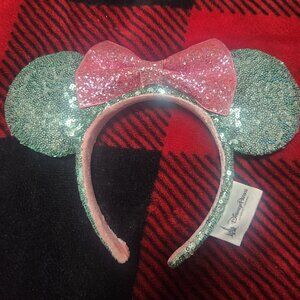 Disney Parks Minnie Mouse Ears Teal/Pink